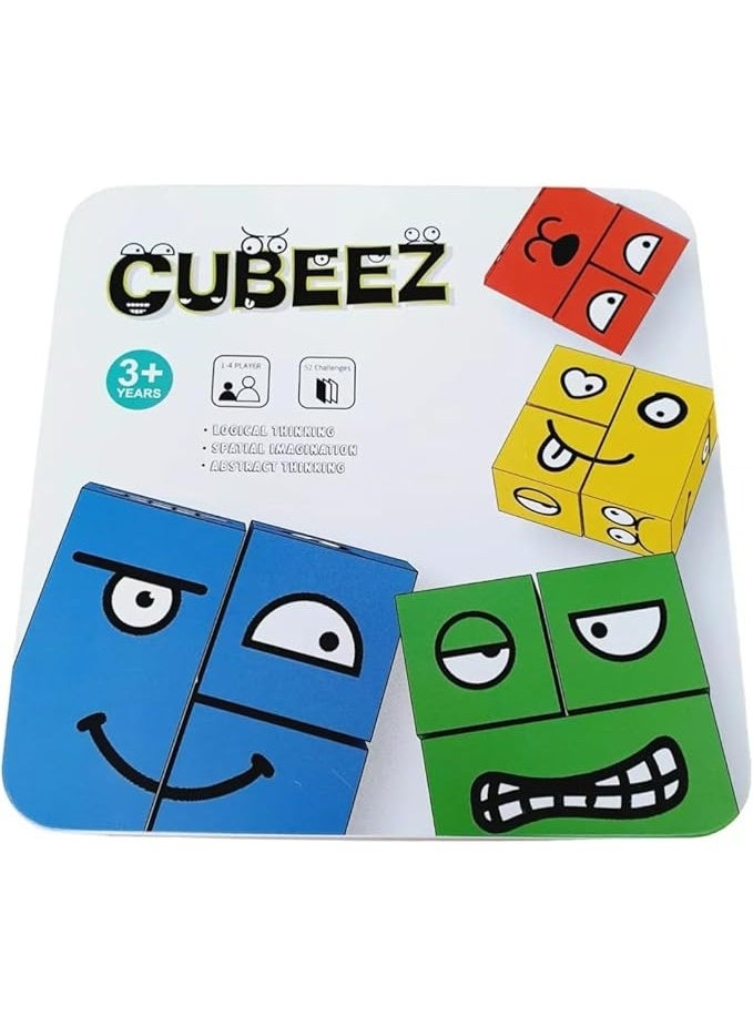 Cubeez Family Game - Multiplayer Board Game for Kids and Adults - Educational & Entertaining with Multi-Colored Cubes - Ideal for Family Gatherings & Parties