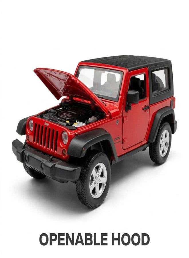Wizplex MSZ Official Licensed Jeep Wrangler Diecast Model Car 1:32 Scale | Light & Sound | Pull Back Action | Metal SUV Toy | Collectible Display & Gift - Image 3