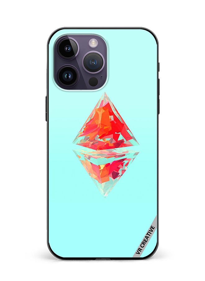 Protective Case Cover For Apple iPhone 15 Pro Max Ethereum Design Multicolour