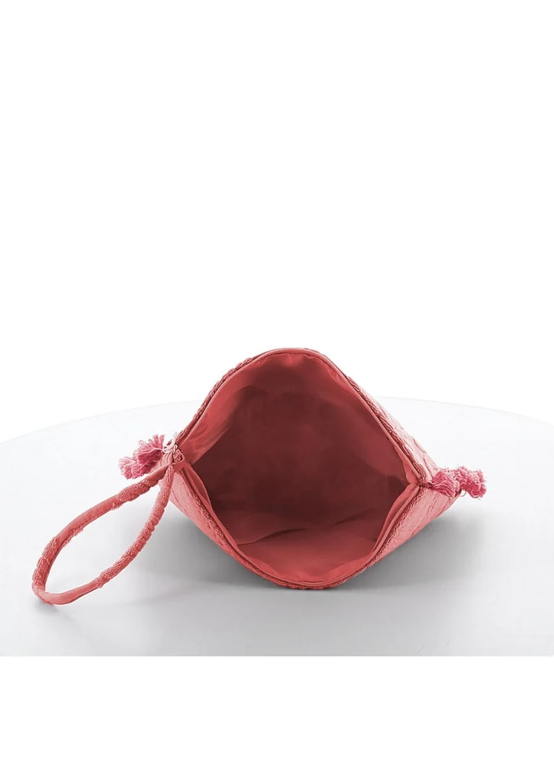 مارينا جالانتي Marina Galanti Lotzorai Terry-Effect Beauty Case -  Coral