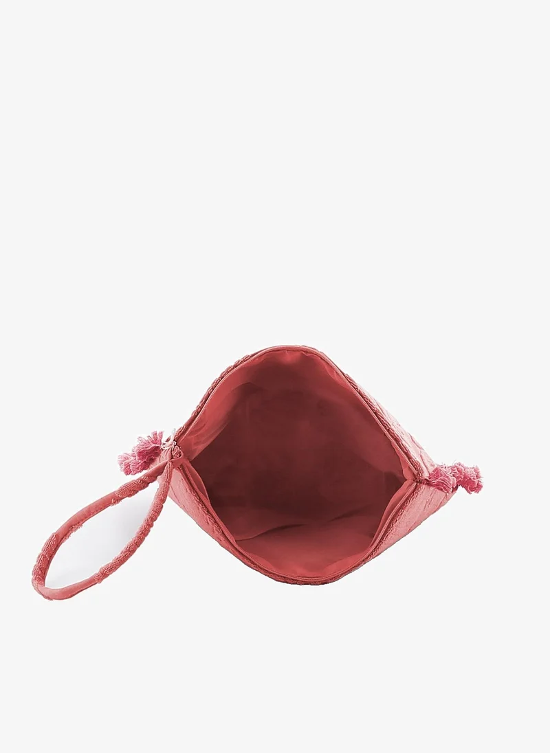 Marina Galanti Marina Galanti Lotzorai Terry-Effect Beauty Case -  Coral
