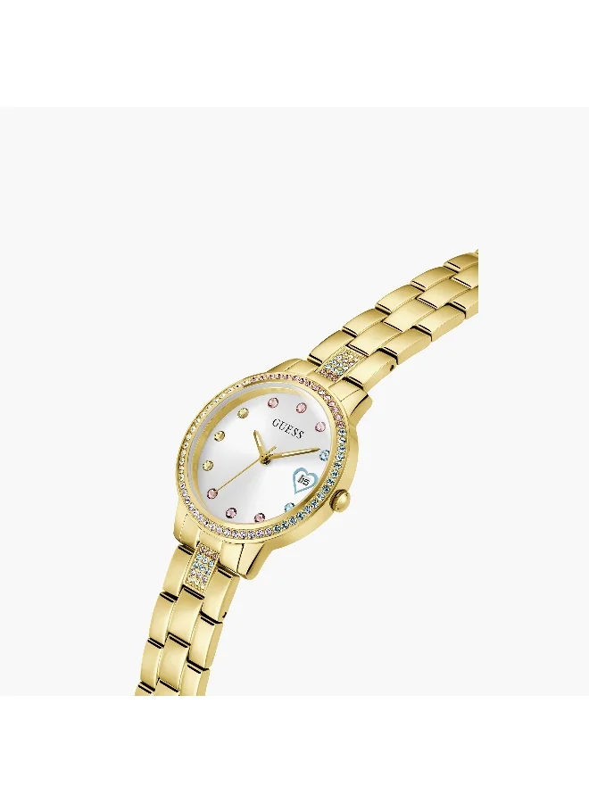 جس Gold Analog Watch for Women