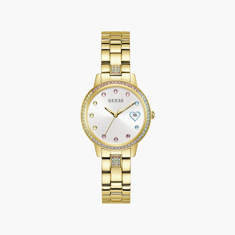 جس Gold Analog Watch for Women