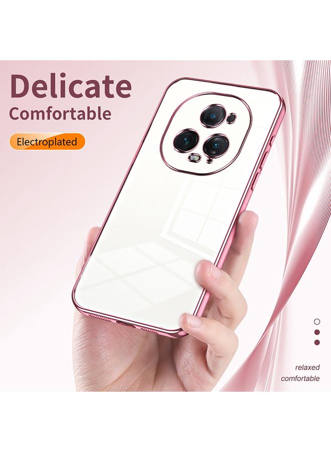 Green Tiger Case For Honor Magic5 Ultimate Transparent Plating Fine Hole Phone Case - Image 5