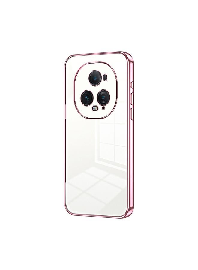 Green Tiger Case For Honor Magic5 Ultimate Transparent Plating Fine Hole Phone Case - Image 1