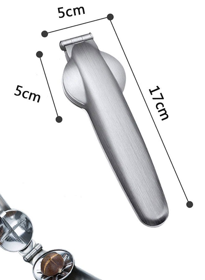 وهاواي Nutcracker Chestnut Clip Nut Cracker Sheller Walnut Pliers Stainless Steel Nut Opener Plier Kitchen Tools Multifunctional Quick Metal Plier for All Nuts - Image 2