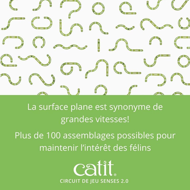 Catit Senses 2.0 Play Circuit Interactive Cat Toy - 8-Piece Closed-Track Ball Toy for All Breed Sizes - Image 5