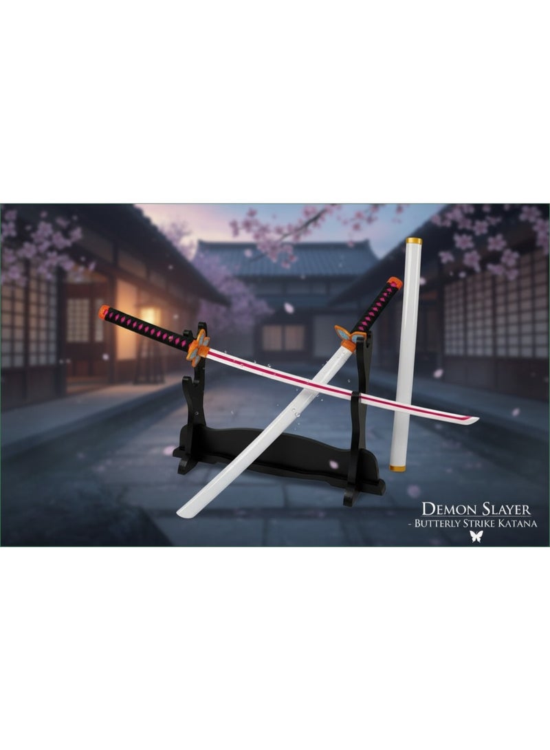 O8.design Anime | Shinobu Kocho's Sword Replica (1:1 Scale) | High-Quality Carbon Steel, Non-Sharpened Prop for Cosplay & Collectors - Image 3