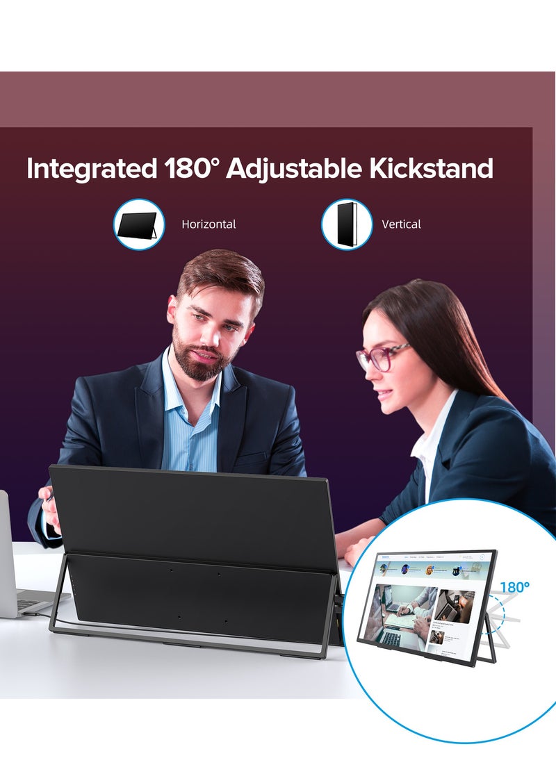 أوبيرفكت شاشة الألعاب المحمولة UPERFECT 18.4 بوصة HDR 4K 3840*2160 HDR 4K أو الكمبيوتر المحمول/الهاتف/وحدة التحكم في الألعاب، قابلة للتركيب VESA - Image 5