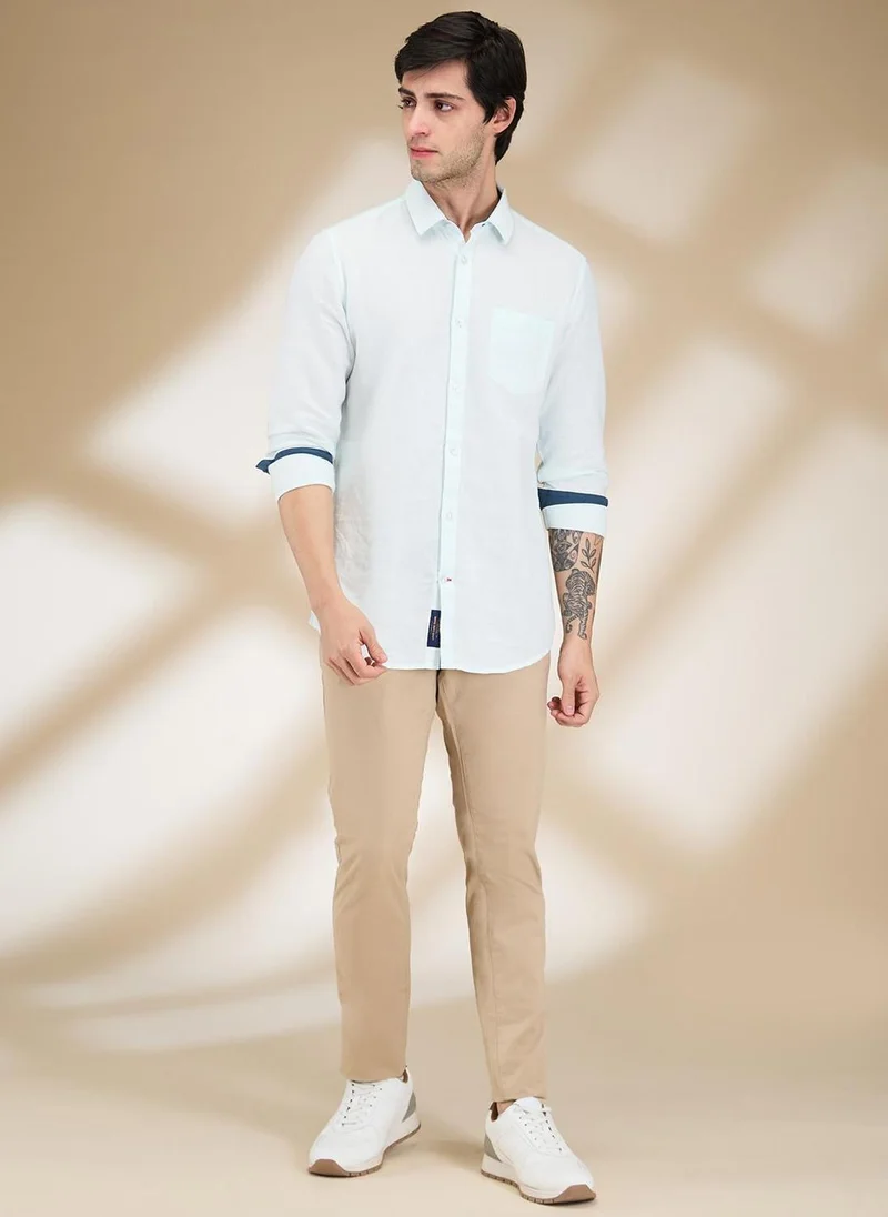 Being Human KHAKI Men Slim Fit Mid-Rise Regular Trouser for Men | Best Price UAE