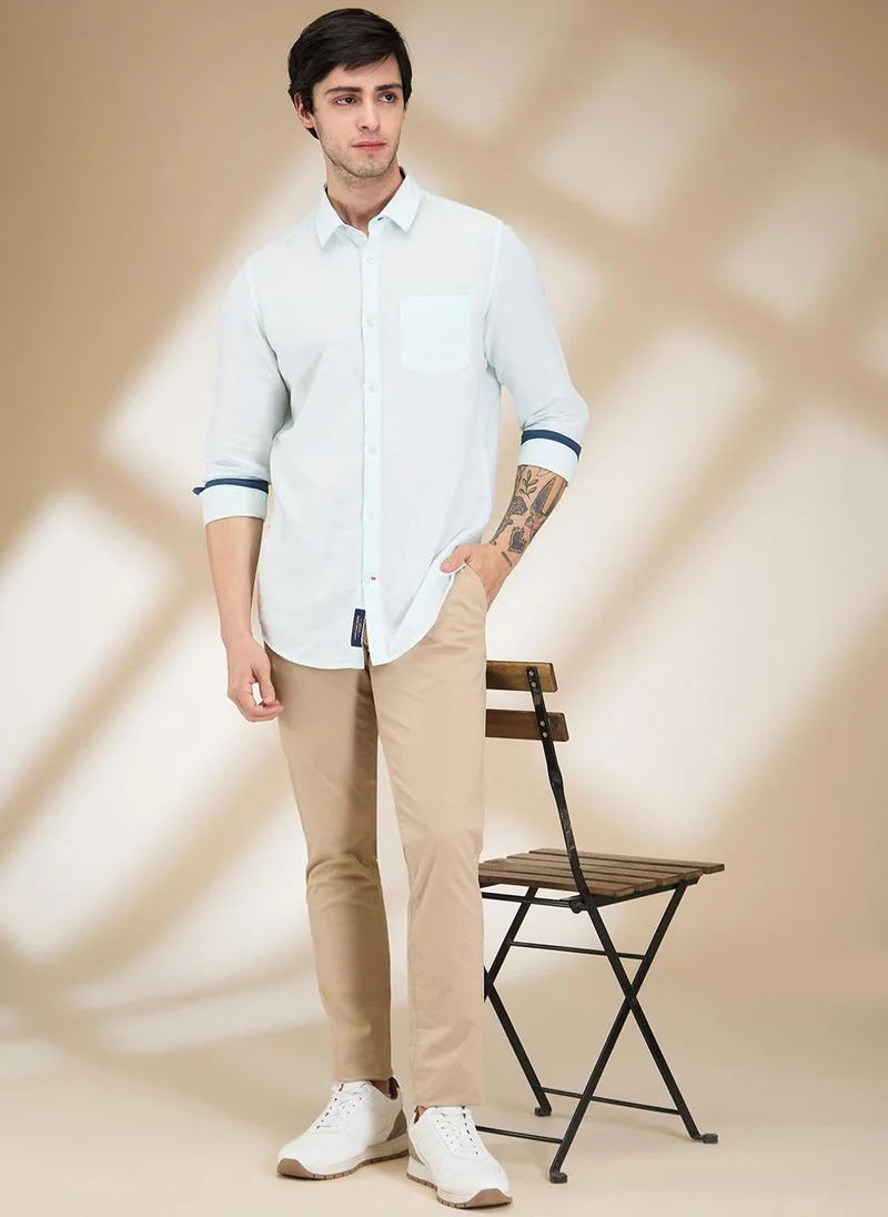 Being Human KHAKI Men Slim Fit Mid-Rise Regular Trouser for Men | Best Price UAE