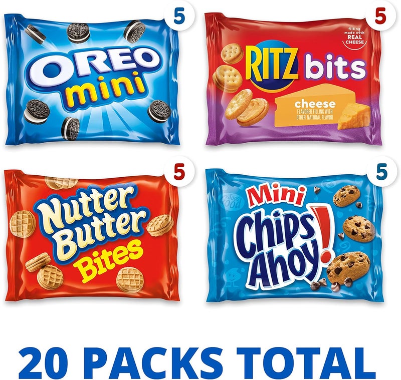 Nabisco Variety Pack Classic Mix - 20 Snack Packs - Image 3