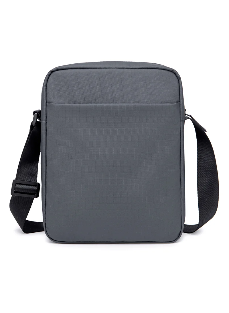 أركتيك هانتر Premium Unisex Side Bag 11 inch Water Resistant Polyester Anti Theft Sling Bag for Men and Women on Travel Business Office K00527 Grey