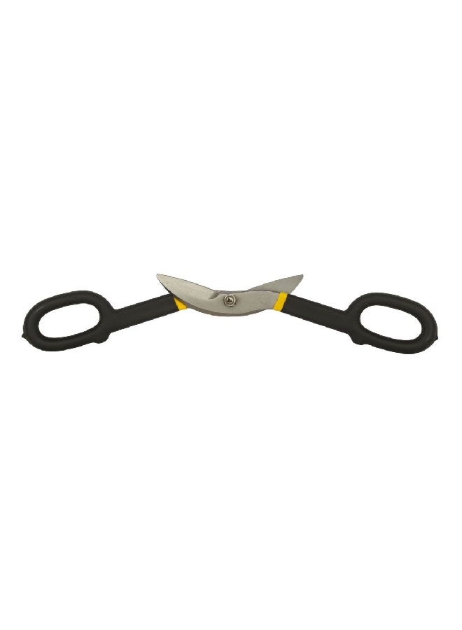 Stanley Non-Slip Grip Straight Bi-Material Tin Snips Black and Silver 250 mm 2-14-556 - Image 2