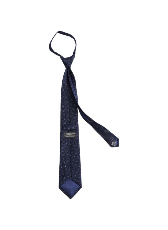 Northrop Martin High-End Silk Tie For Men, Pre-Tied With Zipper, Lazy Business Groom Wedding Gift Set - Image 1