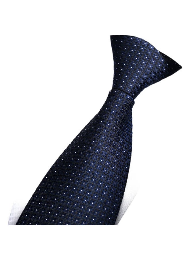 Northrop Martin High-End Silk Tie For Men, Pre-Tied With Zipper, Lazy Business Groom Wedding Gift Set - Image 3