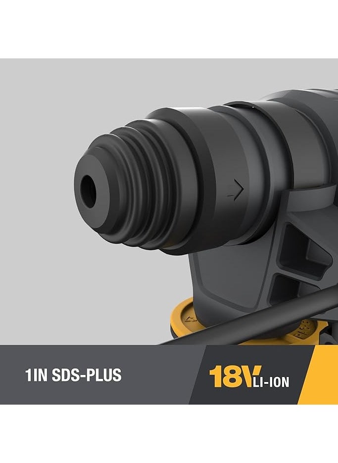 كاتربلر CAT DX21 4 في 1 مثقاب دوران بدون فرش، 22J، SDS بلس، مشدد قابل للفك، سرعة خمول من 0-1210دقيقة ومعدل تأثير من 0-5400دقيقة، 2 بطارية بقدرة 40 أمبير في الساعة وشاحن 18 فولت × 2، في حقيبة  - Image 4