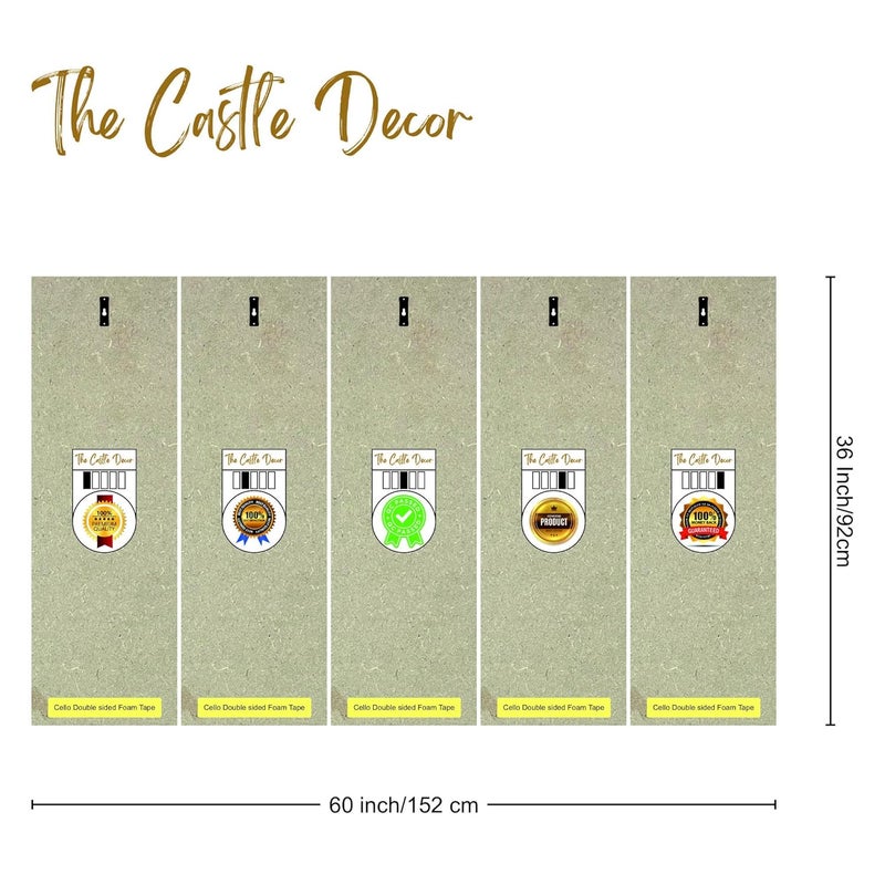 The Castle Decor ديكور القلعة لوحة فنية حديثة جميلة لدراجة هوائية مع إطار بحجم كبير 36x60 فن جداري لغرفة المعيشة وغرفة النوم وغرفة الرسم والفنادق بإطار خشبي ورسم رقمي - Image 5
