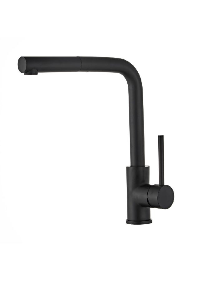 Aqua Drop Durable Modern Design Single Handle Stainless Steel Kitchen Mixer Black 1 x 1 x 1 cm JS-K106B