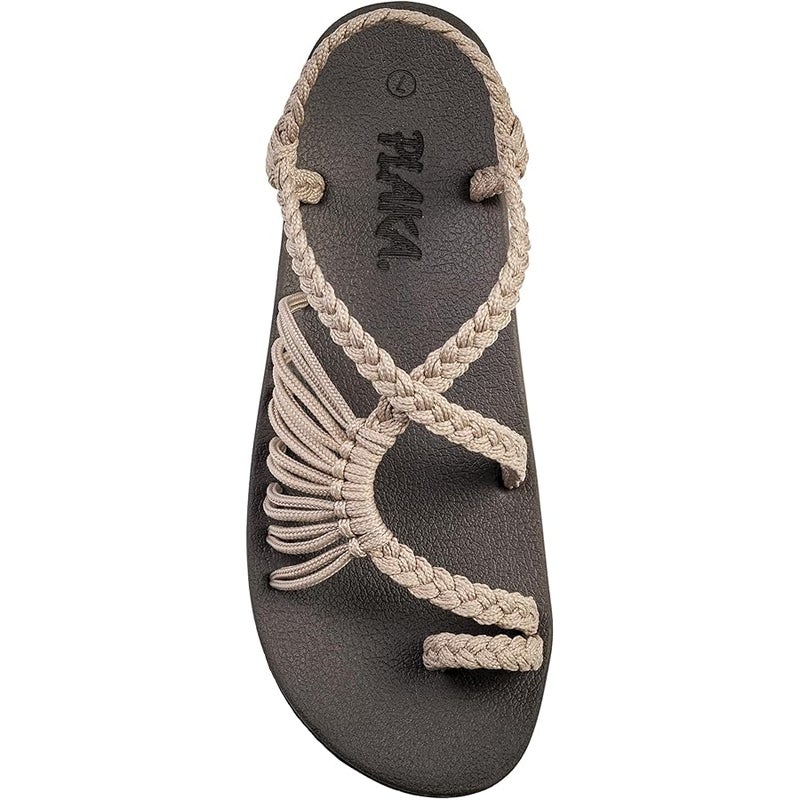 Plaka Atlantis Summer Walking Sandals for Women – Comfortable Strappy Sandals with Arch Support for Beach Walks and Casual Outings - Image 1