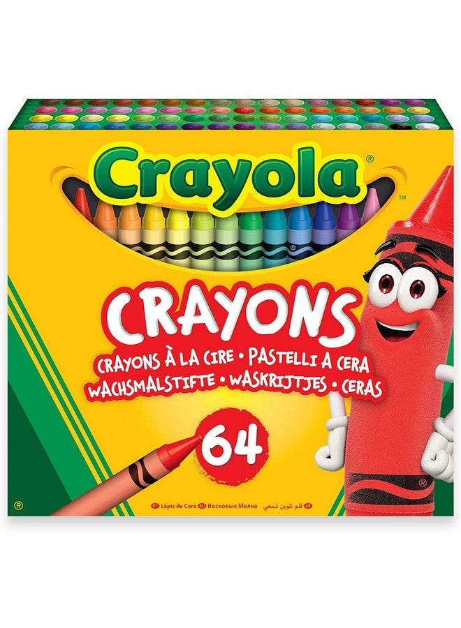 كرايولا مجموعة من 64 قلم تلوين مع مبراة - Image 1