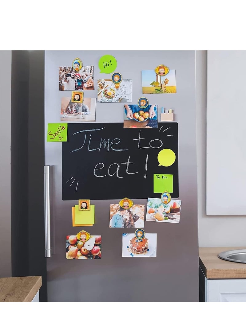 مجموعة مغناطيس الثلاجة ثلاثي الأبعاد الجذاب، مغناطيس زجاجي زخرفي للمنزل، المكتب والمطبخ، مثالي للخزائن والسبورات البيضاء، 4 قطع - Image 2