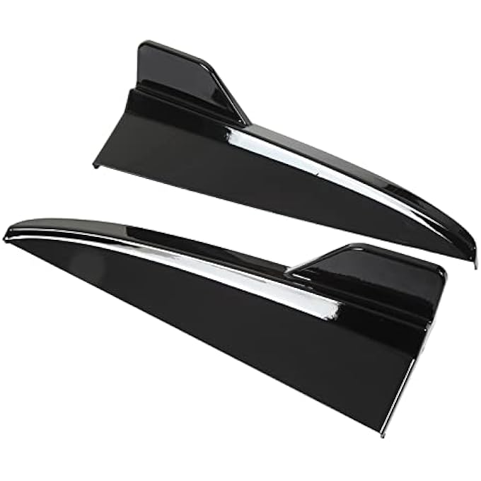 YDuupxe Rear Bumper Lip Rear Lip Bumper Splitter with Pretty Design, Scratch Protector for CClass W205 C43 AMGLine 2015-2021 (Glossy Black) - Image 1
