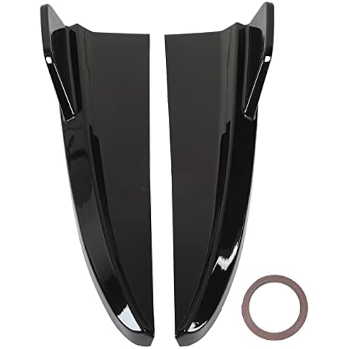 YDuupxe Rear Bumper Lip Rear Lip Bumper Splitter with Pretty Design, Scratch Protector for CClass W205 C43 AMGLine 2015-2021 (Glossy Black) - Image 5