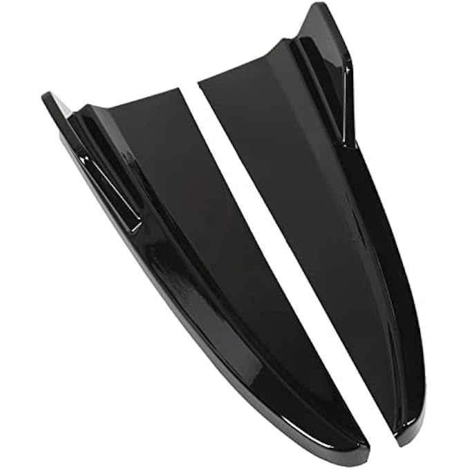 YDuupxe Rear Bumper Lip Rear Lip Bumper Splitter with Pretty Design, Scratch Protector for CClass W205 C43 AMGLine 2015-2021 (Glossy Black) - Image 3