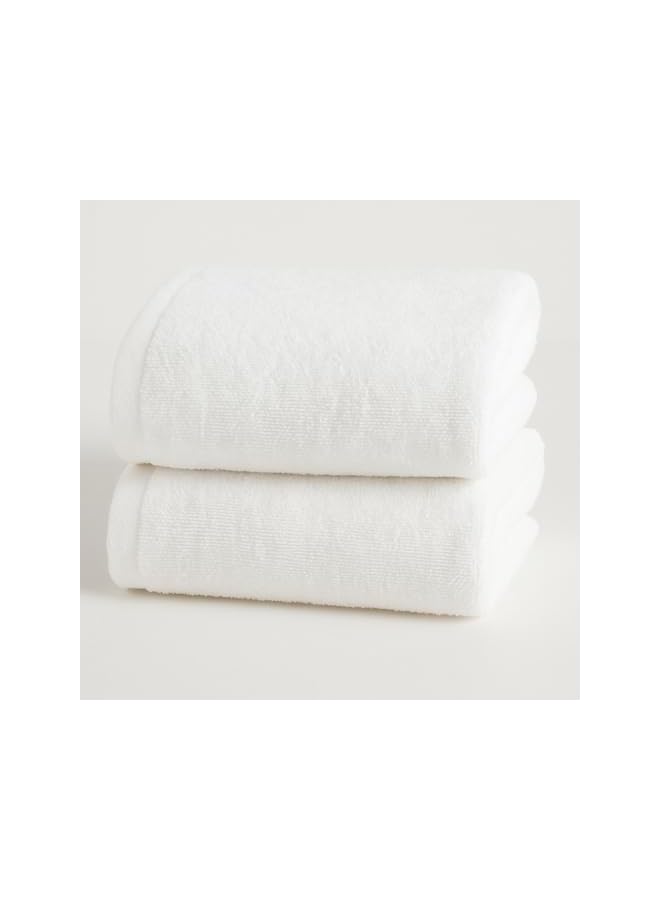 The Bros Bath towel | LUXURY PACK of 2 Perfect Towels for Bathroom, Gym, Spa & Hotel - 100% Cotton| Soft, Highly Absorbent | (70 x 140 cm) | Quick Dry Towels (white) - Image 5
