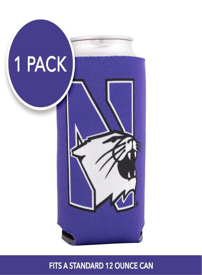 Desert Cactus Northwestern University Can Insulator NU Wildcats Beverage Cooler 1 Pack Foam 12oz Can Holder Single Sided (Design A) - Image 2