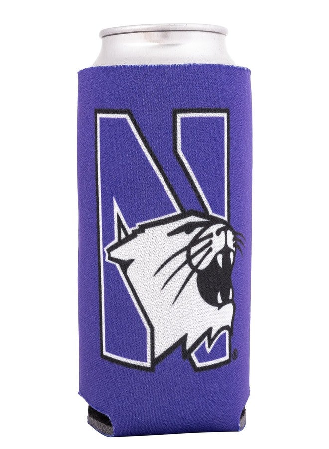 Desert Cactus Northwestern University Can Insulator NU Wildcats Beverage Cooler 1 Pack Foam 12oz Can Holder Single Sided (Design A) - Image 1