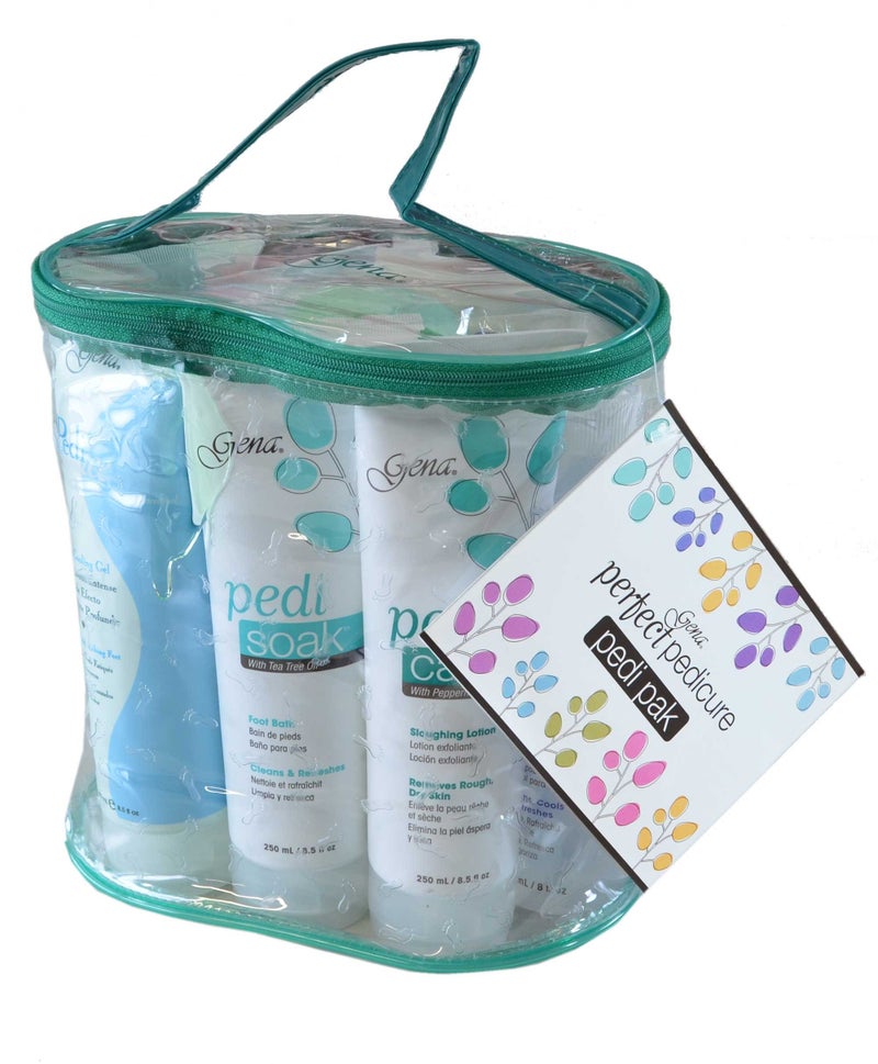 Gena طقم جينا بيدي باك التمهيدي، طقم باديكير مع 7 عناصر بيدي كاملة الحجم في حقيبة - Image 3