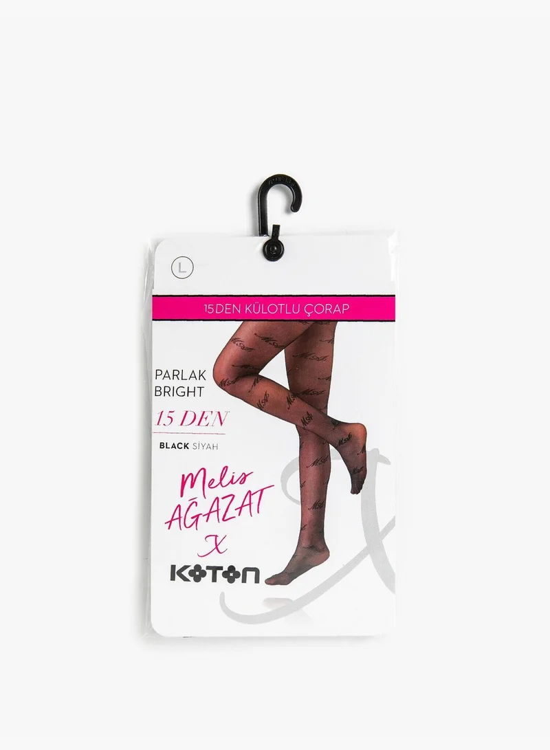 كوتون M.A Printed Pantyhose 15 Den