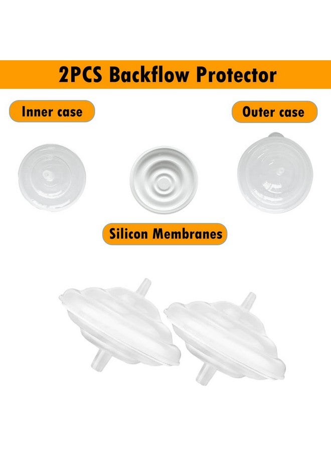 IVARONAL Backflow Protector 2PCS and Duckbill Valves 8PCS Replacement Pump Part Compatible with Spectra S1 Spectra S2 Spectra 9 Plus,Replace Original Spectra Pump Parts - Image 3