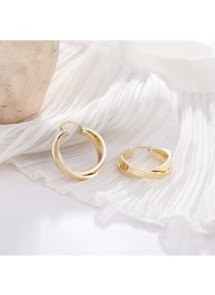 Korean Style Pearl Metal Earrings 1# same style as sister-in-law-E5932 gold