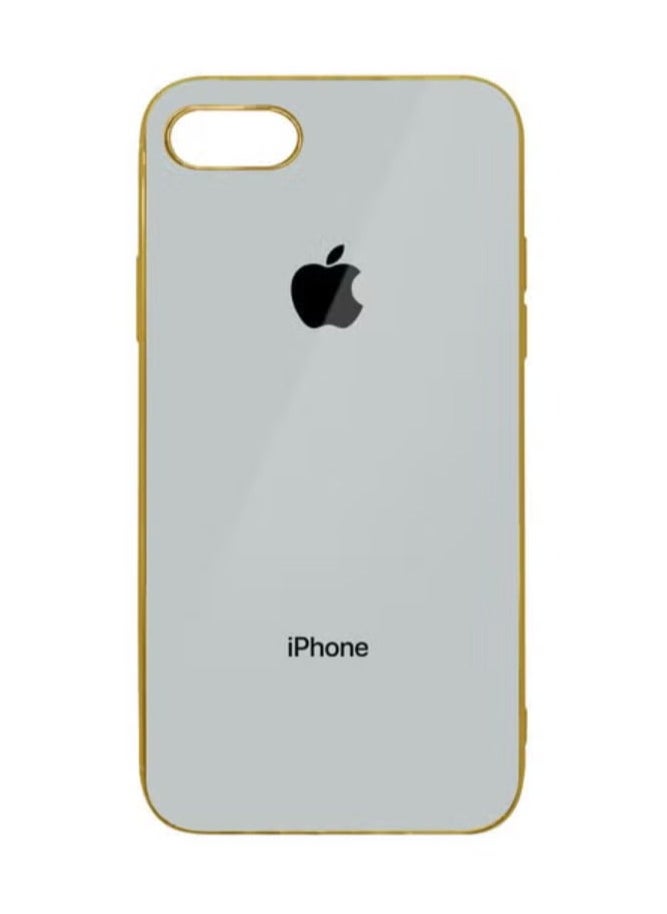 HICOOL - جراب لهاتف iPhone 8/7/SE 2022/SE 2020، جراب خلفي مقاوم للصدمات من مادة البولي كربونات الصلبة المطلية بالكهرباء، رفيع للغاية مع واقي شاشة من الزجاج المقوى مقاس 4.7 بوصة - Image 1