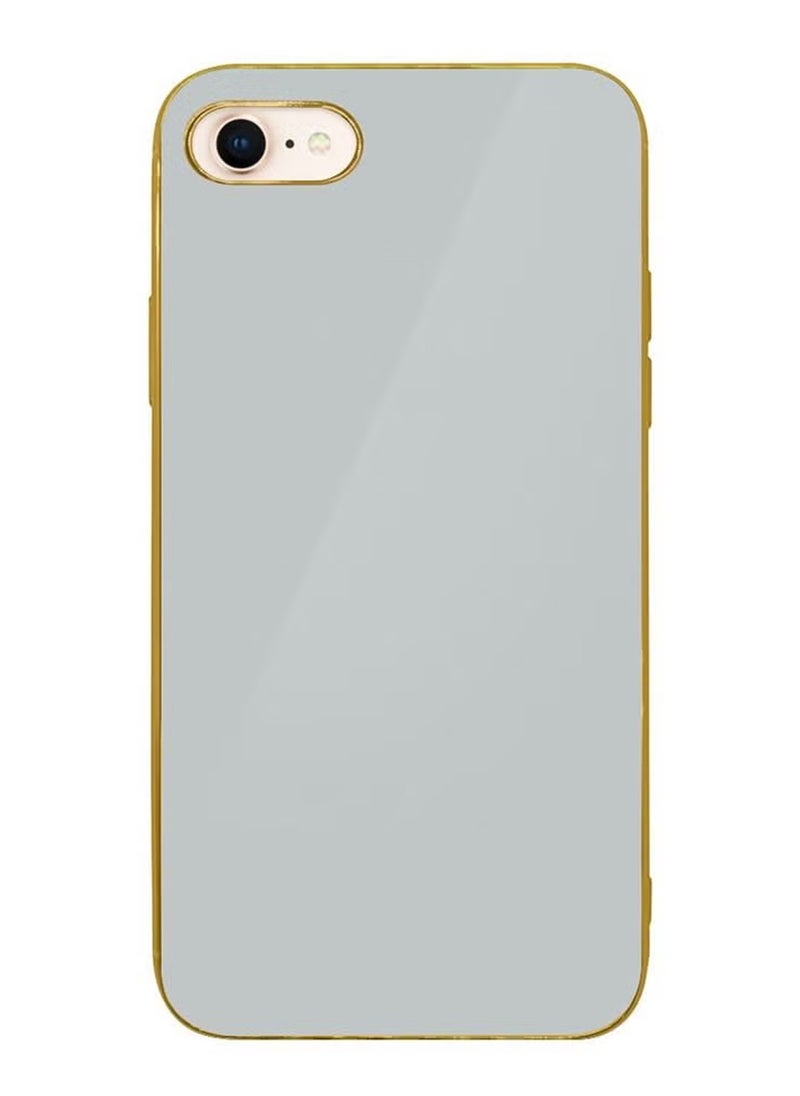 HICOOL for iPhone 8/7/SE 2022/SE 2020 Case Shockproof Hard PC Electroplated Ultra Thin Back Cover with Screen Protector Tempered Glass 4.7 inch  - Image 3