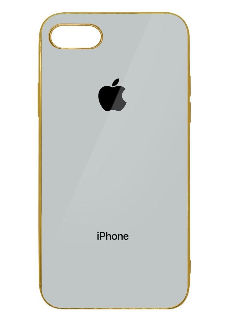 HICOOL - جراب لهاتف iPhone 8/7/SE 2022/SE 2020، جراب خلفي مقاوم للصدمات من مادة البولي كربونات الصلبة المطلية بالكهرباء، رفيع للغاية مع واقي شاشة من الزجاج المقوى مقاس 4.7 بوصة - Image 1