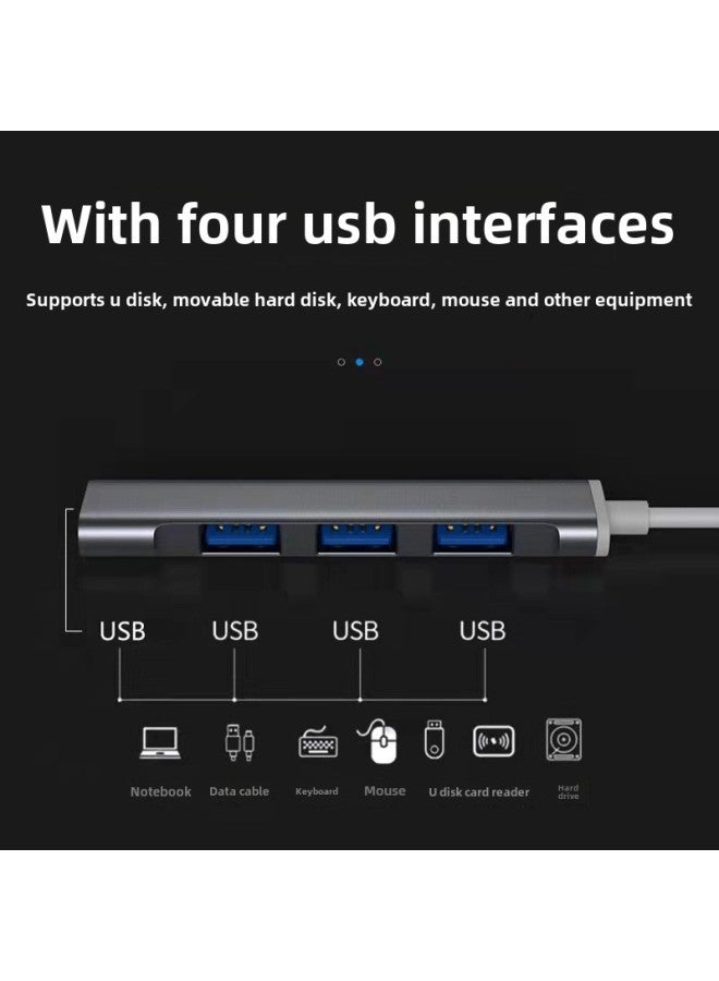 USB3.0 Expansion Dock Usb Splitter Conversion Head Notebook Computer Four-in-one Multi-function Plug-Number Of Interfaces:Usb+typec Interface  - Image 3