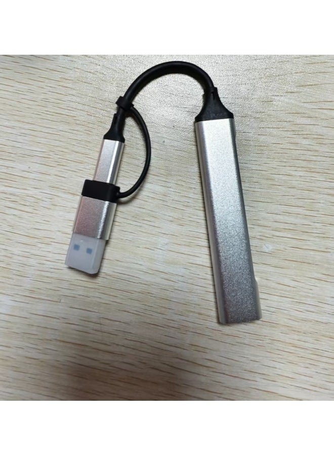 USB3.0 Expansion Dock Usb Splitter Conversion Head Notebook Computer Four-in-one Multi-function Plug-Number Of Interfaces:Usb+typec Interface  - Image 1