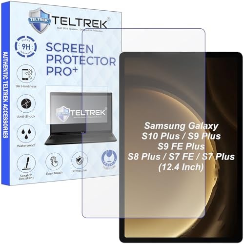 TELTREK Screenguard Compatible With Samsung Galaxy Tab S8 Plus / S7 Plus / S7 FE / S9+/ S9 FE+/ S10+ (12.4" Inch Tablet) Flexible PET Screen Guard Not a Tempered Glass Screen Protector - Image 1