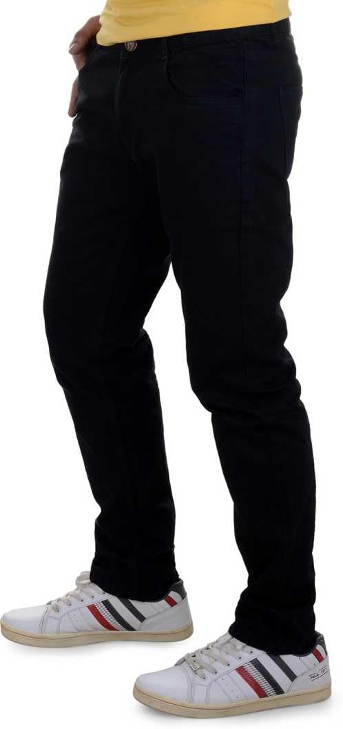 Ben Martin Men's Regular Fit Stretchable 38 Size Black Cotton Denim Jeans Pant for Men, JJ3-17 - Image 3