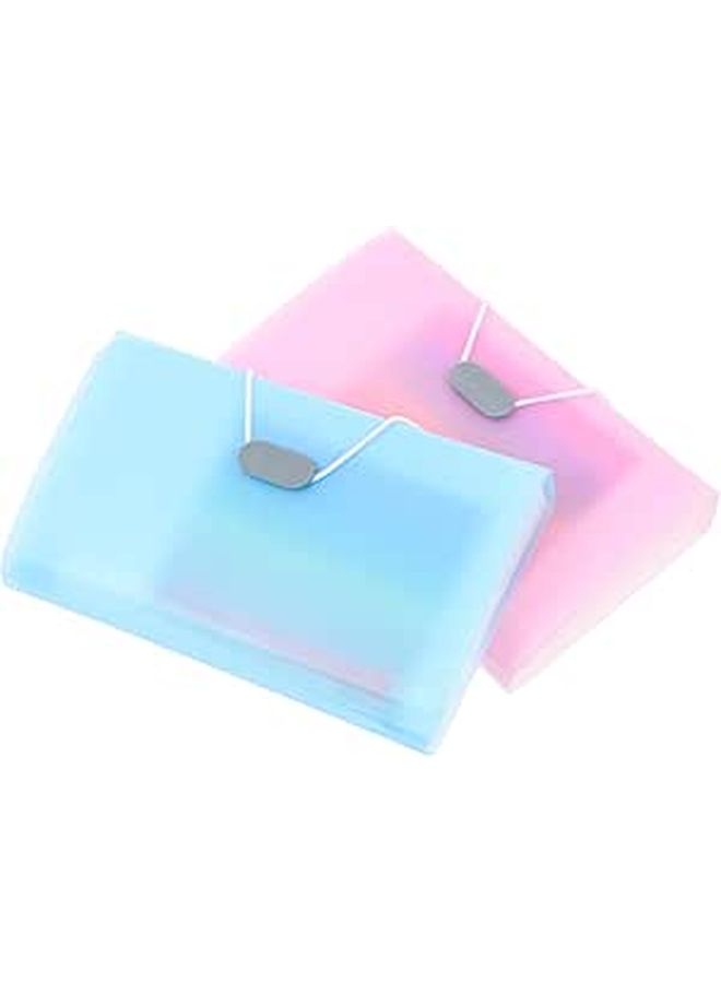 A5 Expanding File Folder 13 Pocket Document Organizer with Lanyard for Travel - Image 1