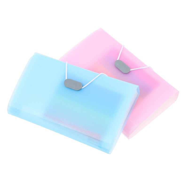 A5 Expanding File Folder 13 Pocket Document Organizer with Lanyard for Travel - Image 2
