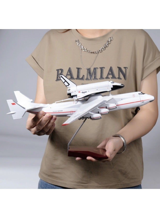 general 42cm simulation An-225 transport aircraft model, Russian AN225 aircraft ornaments, assembled Buran 1:200 aircraft model, proportional furniture, decoration, collection gifts - Image 5