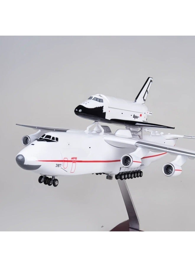 general 42cm simulation An-225 transport aircraft model, Russian AN225 aircraft ornaments, assembled Buran 1:200 aircraft model, proportional furniture, decoration, collection gifts - Image 4