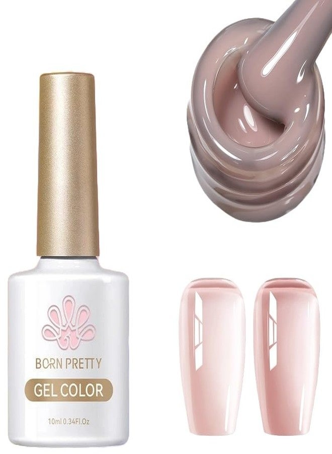 Born Pretty 10ml Jelly Nude Color Gel Polish from BELLE GAGA UV LED Nail Art Manicure Varnish Long Lasting Nail Polish (JN78, 10ml) - Image 1