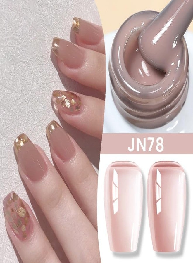 Born Pretty 10ml Jelly Nude Color Gel Polish from BELLE GAGA UV LED Nail Art Manicure Varnish Long Lasting Nail Polish (JN78, 10ml) - Image 2