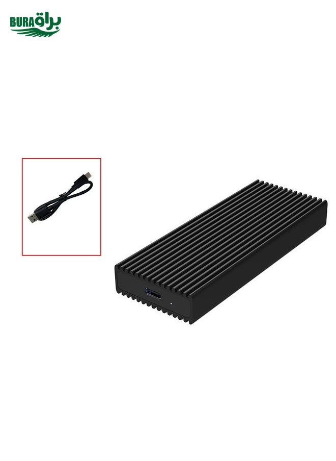 BURAQ - M.2 NVME / NGFF Mobile Hard Disk Box TYPE-C3.1 Notebook External Solid State Drive Box, Style: PC280K NVME Single Cable - Image 1